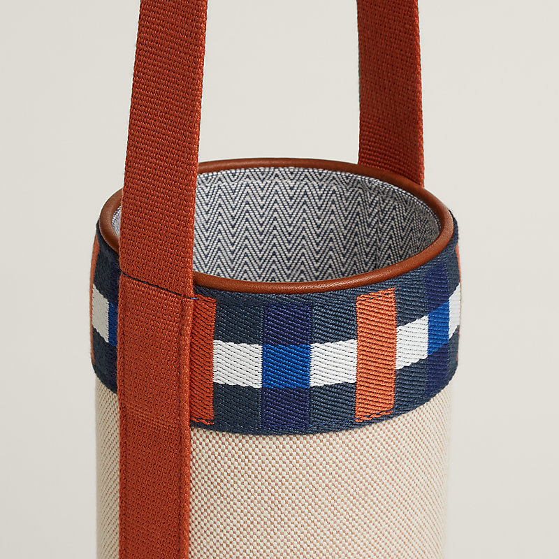 ボトルホルダー 《森の空き地にて》 PM - ブルー | Hermès - エルメス